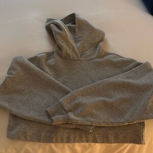 Size small grey cropped alo hoodie